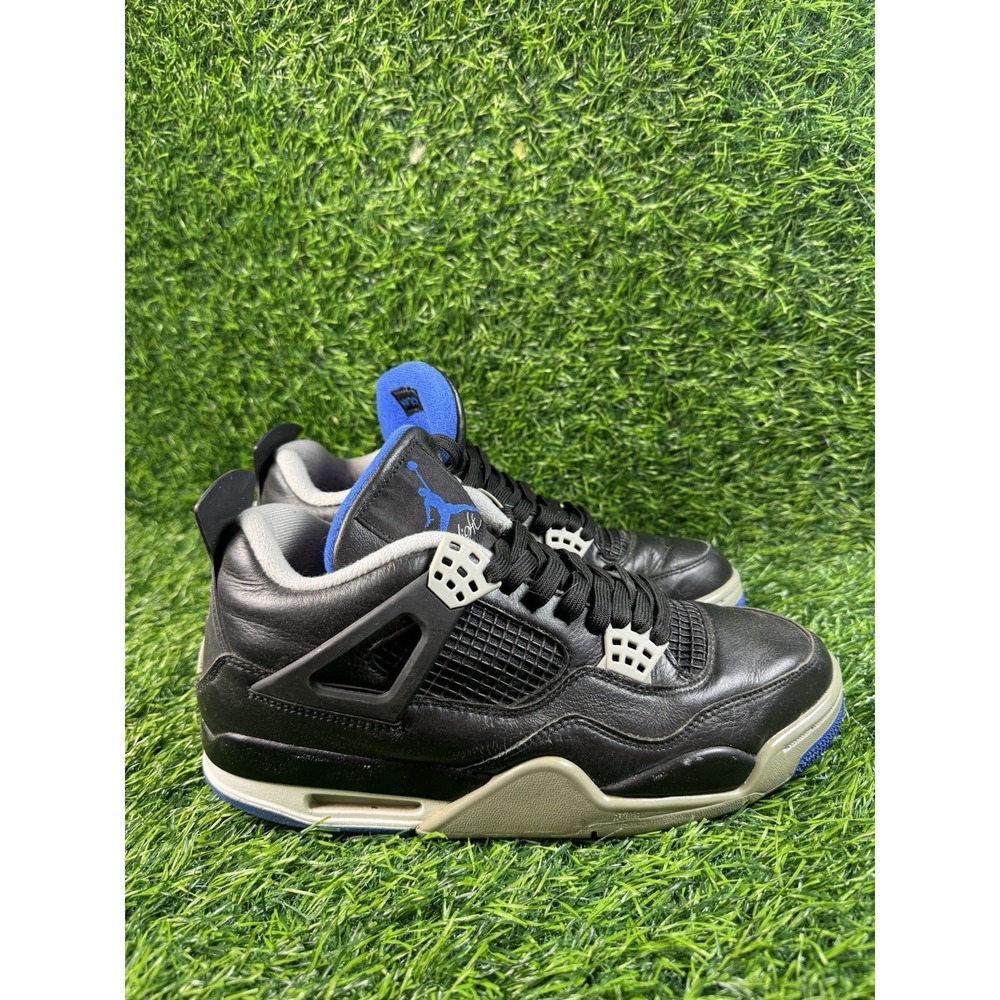 Jordan 4 Retro Black Blue Sneakers